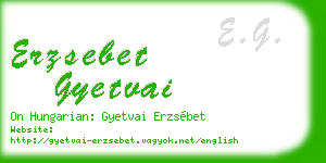 erzsebet gyetvai business card